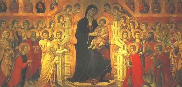 Maesta Oil Painting by Duccio Di Buoninsegna