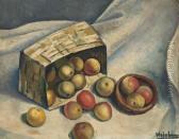 Nature Morte Aux Pommes Oil Painting by Abraham Weinbaum