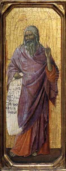 Isaiah 1308-11 Oil Painting by Duccio Di Buoninsegna