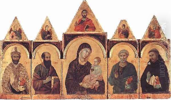 Polyptych No. 28, 1300-05 Oil Painting by Duccio Di Buoninsegna