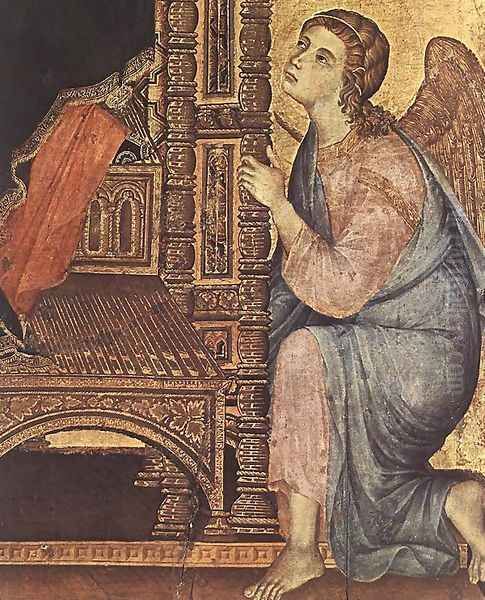 Rucellai Madonna (detail 3) 1285 Oil Painting by Duccio Di Buoninsegna