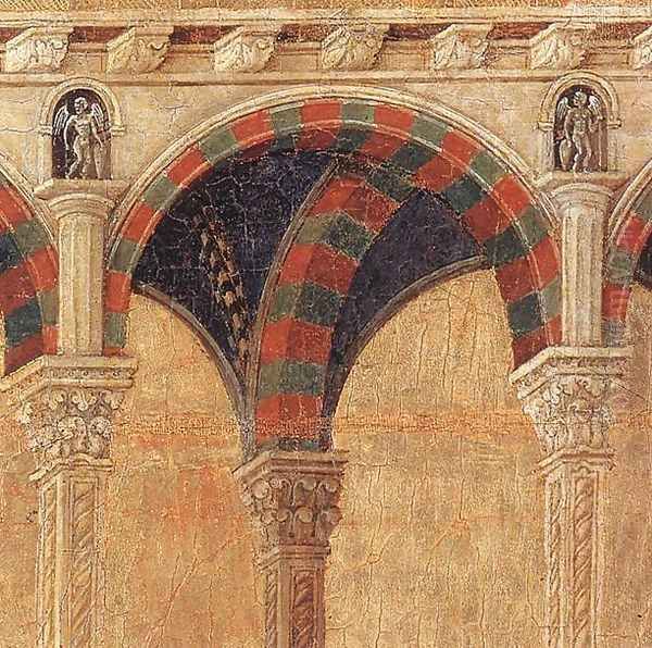 Disputation with the Doctors (detail) 1308-11 Oil Painting by Duccio Di Buoninsegna