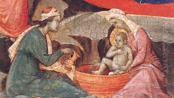 Nativity (detail) 1308-11 Oil Painting by Duccio Di Buoninsegna