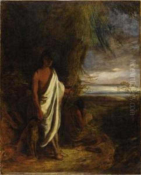 Last Of The Mohicans Oil Painting by Robert Walter Weir