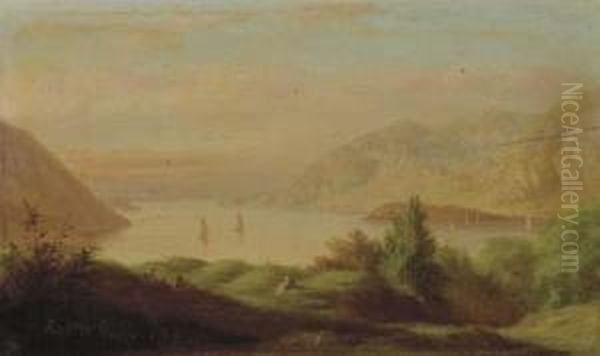 Picnic On The Hudson Oil Painting by Robert Walter Weir