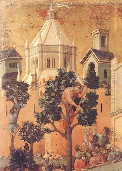 Entry into Jerusalem (detail) 1308-11 Oil Painting by Duccio Di Buoninsegna