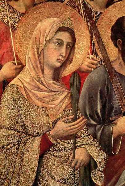 Maesta (detail 4) 1308-11 Oil Painting by Duccio Di Buoninsegna