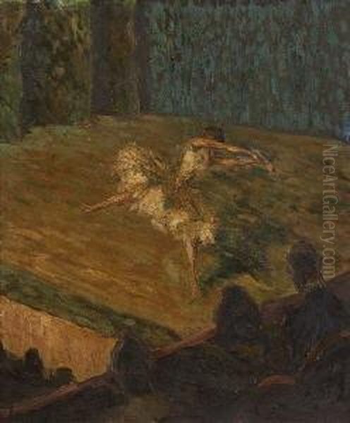 Ballettanzerin. Oil Painting by Albert Weisgerber