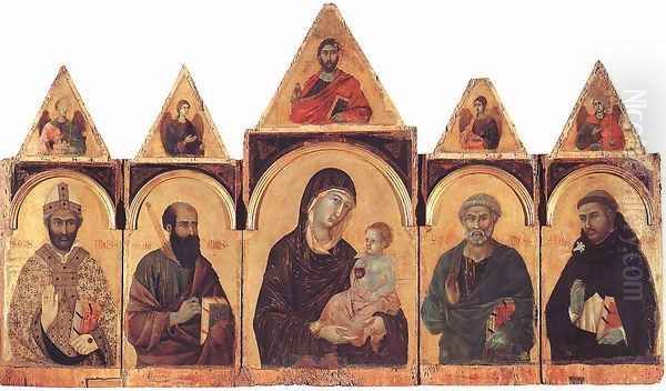 Polyptych No. 28 Oil Painting by Duccio Di Buoninsegna