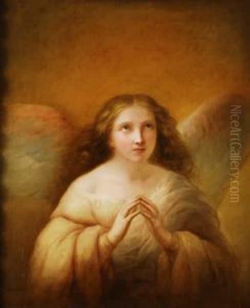 Un Angel Oil Painting by Rosario Weiss