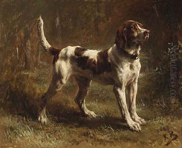 A Limier Briquet Hound Oil Painting by Rosa Bonheur