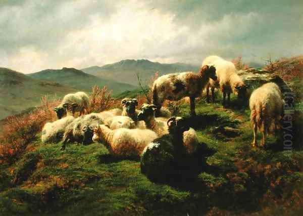 Sheep in the Highlands 1856 Oil Painting by Rosa Bonheur