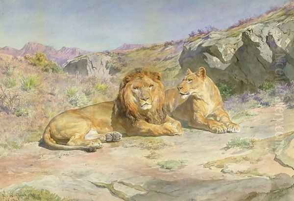 Royalty at Home Oil Painting by Rosa Bonheur