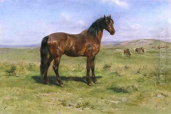 Wild Horses 1889 Oil Painting by Rosa Bonheur