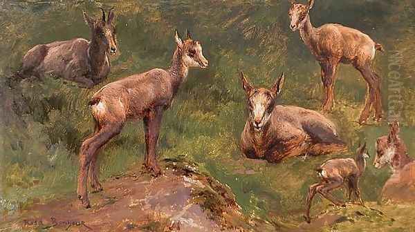 Goats Oil Painting by Rosa Bonheur