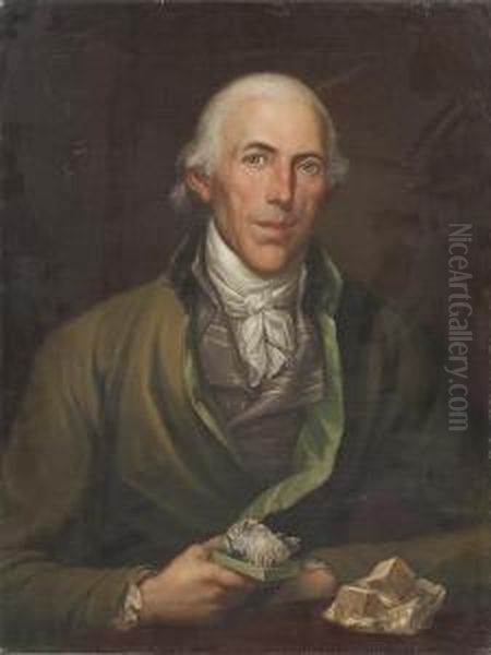 Portrait Eines Mineralogen Oil Painting by Friedrich Georg Weitsch