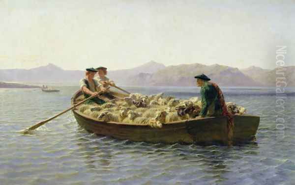 Rowing-Boat 1863 Oil Painting by Rosa Bonheur