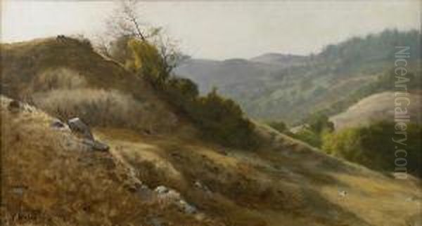 Marin Hillside Oil Painting by Thaddeus Welch