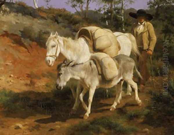 Return from the Mill Oil Painting by Rosa Bonheur