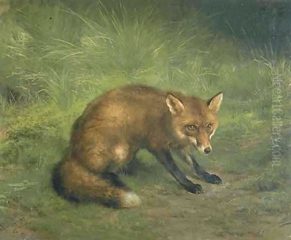 Study of a Fox Oil Painting by Rosa Bonheur