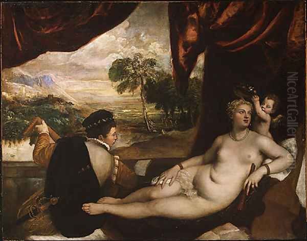 Venus and the Lute Player 1565 Oil Painting by Rosa Bonheur