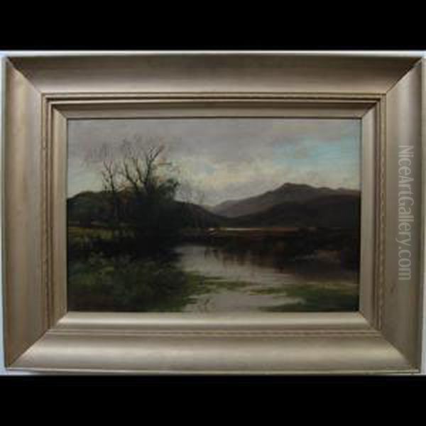 River Scenes Oil Painting by William Wells