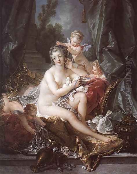 The Toilet of Venus 1751 Oil Painting by Francois Boucher