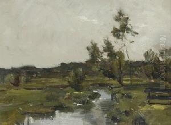 Sommerlandschaft Oil Painting by Sion Longley Wenban