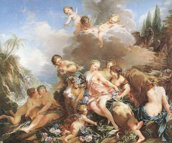 The Rape of Europa 1732-34 Oil Painting by Francois Boucher