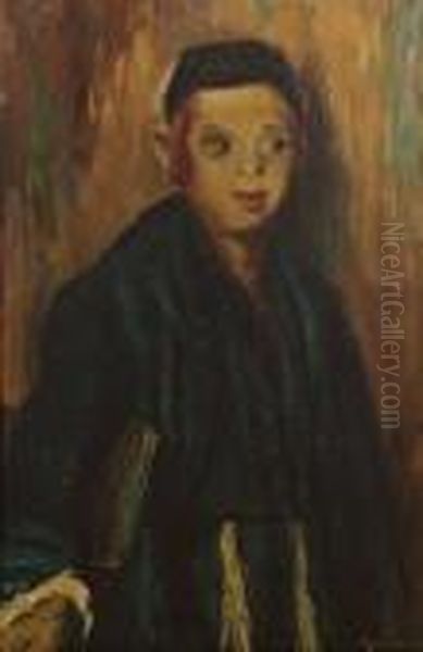 L'enfant Juif Oil Painting by Albert Wenbaum