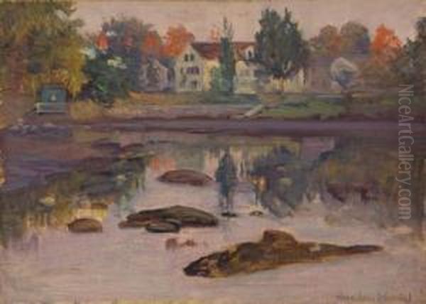 Afternoon Reflections Oil Painting by Theodore Wendel