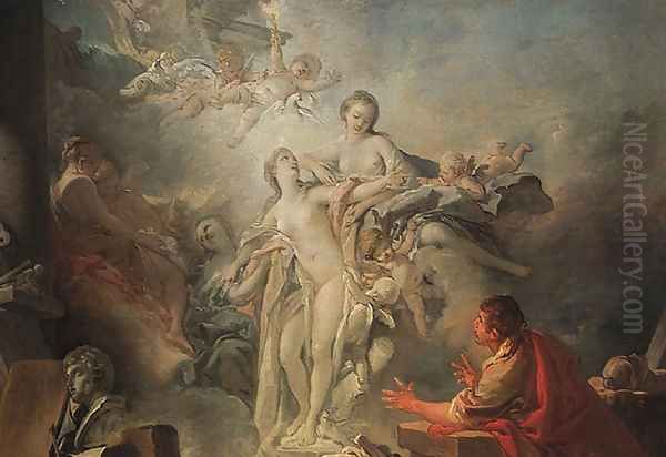 Pygmalion and Galatea 1767 Oil Painting by Francois Boucher