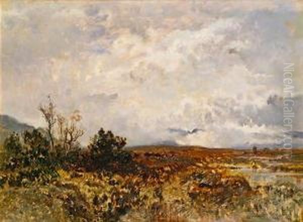 Landschaft Oil Painting by Joseph Wenglein