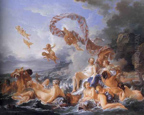 The Birth of Venus 1740 Oil Painting by Francois Boucher