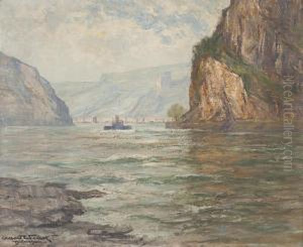 Loreley Oil Painting by Albert Wenk