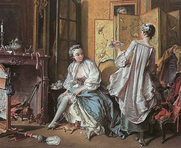 La Toilette 1742 Oil Painting by Francois Boucher