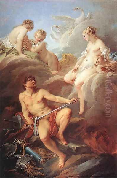 Venus Demanding Arms from Vulcan for Aeneas, 1732 Oil Painting by Francois Boucher