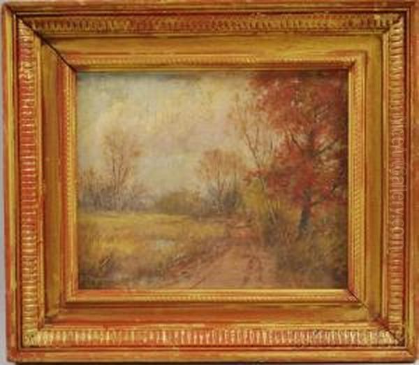 Autumn View Oil Painting by Daniel F. Wentworth