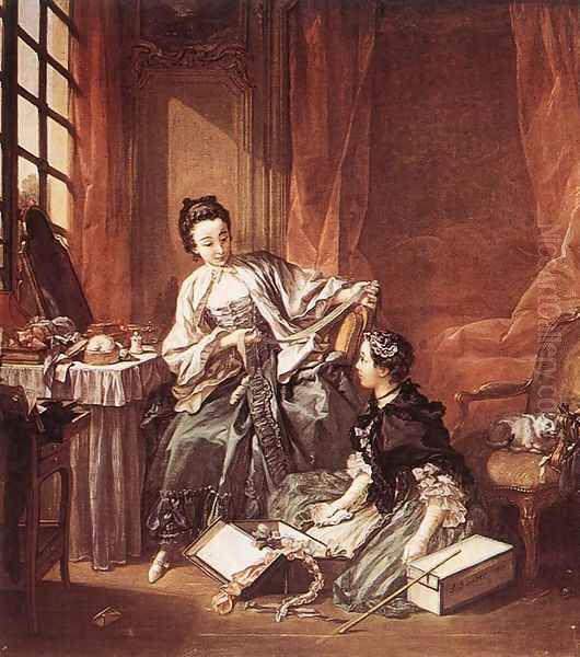 The Milliner (The Morning) 1746 Oil Painting by Francois Boucher