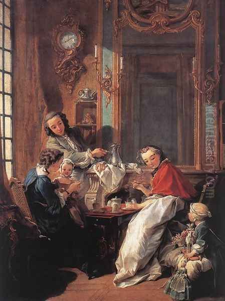 The Afternoon Meal 1739 Oil Painting by Francois Boucher