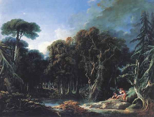 The Forest 1740 Oil Painting by Francois Boucher