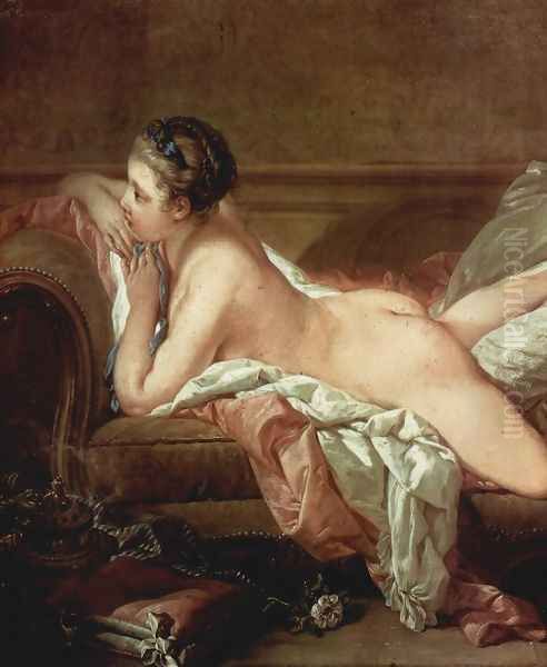 Blond Odalisque (L'Odalisque Blonde), detail Oil Painting by Francois Boucher