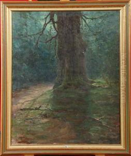 Clair De Lune En Foret Oil Painting by Carl Werlemann