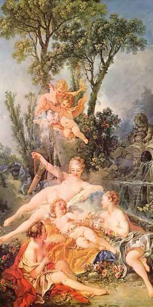 Amor as a prisoner Oil Painting by Francois Boucher