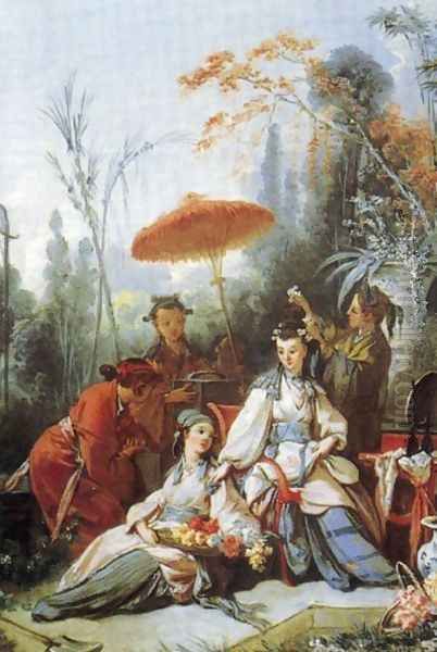 Chine style 2 Oil Painting by Francois Boucher