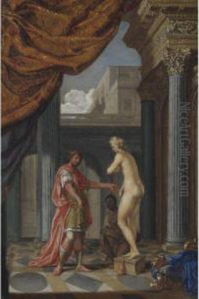 Pygmalion And Galathea Oil Painting by Joseph Werner