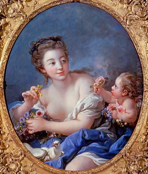 Venus and love Oil Painting by Francois Boucher