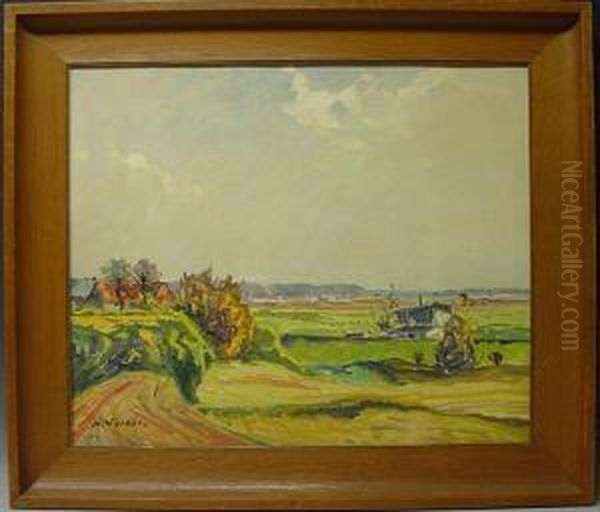 Norddeutsche Landschaft Oil Painting by Max Werner