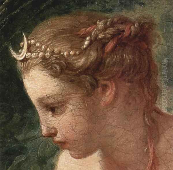 Diana Leaving her Bath (detail 2) Oil Painting by Francois Boucher