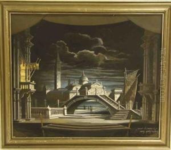 Nacht In Venedig Oil Painting by Hans Wertinger